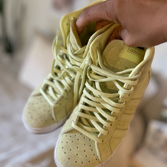 Adidas Originals High Top Sneakers - Light Green - Picture 4 of 5
